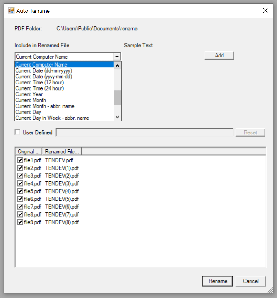 Win2PDF Auto-Rename Current Computer Name