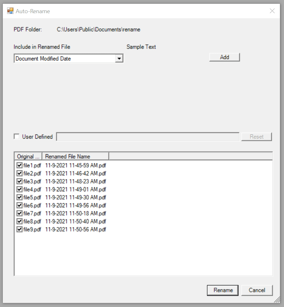 Win2PDF Auto-Rename Document Modified Date
